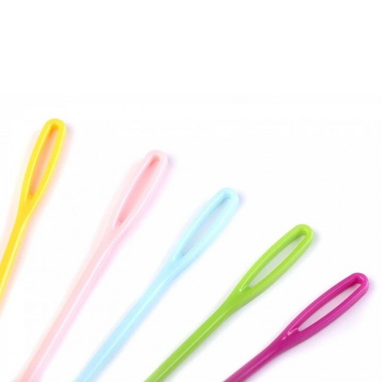 Игла за зашиване на амигуруми 7.5см цветна пластмаса 1 брой Игла за зашиване на амигуруми 7.5см цветна пластмаса 1 брой