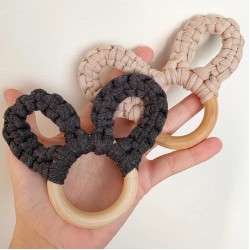 Дървен ринг объл за макраме и амигуруми
