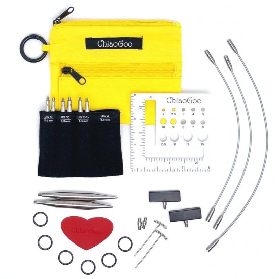 Комплект игли за обръчи ChiaoGoo TWIST Large Shorties set 8см 5.50-8.00мм