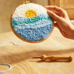 Кука перфоратор пънч за дебела прежда (punch needle)