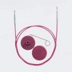 Корда за обръчи лилава KnitPro Swivel 360° въртящa
