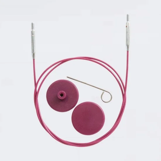Корда за обръчи лилава KnitPro Swivel 360° въртящa