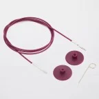 Корда за обръчи лилава KnitPro Swivel 360° въртящa