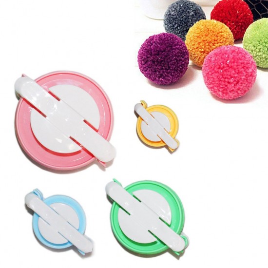 Pom pom maker tool 4pcs.