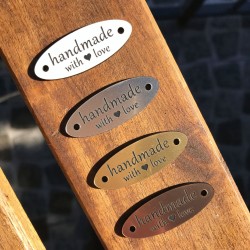 Етикет с метален ефект овал Етикет с метален ефект овал