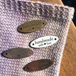 Етикет с метален ефект овал