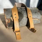 Дръжка за чанта еко кожа с халки 1 брой Дръжка за чанта еко кожа с халки 1 брой