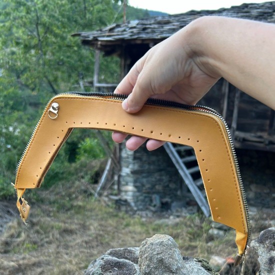 Purse zipper frame pouch clutch bag