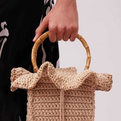 Bag handle bamboo 15cm 2pcs