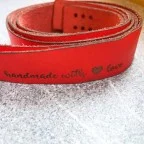 Дръжки за чанта естествена кожа Handmade with love 68см