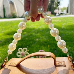 Дръжка за чанта с перлени топчета Дръжка за чанта с перлени топчета