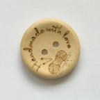 Kопче от буково дърво Handmade with love - избор размери