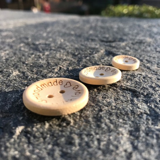 Kопче от буково дърво Handmade with love - избор размери Kопче от буково дърво Handmade with love - избор размери