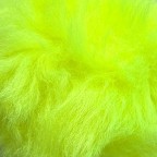 Пом пон от еко кожа с косъм лукс неон