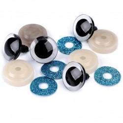 Блестящи 3Д очички за плетени играчки 25мм Блестящи 3Д очички за плетени играчки 25мм