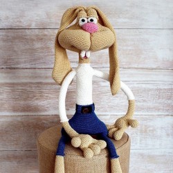 Очички за плетени играчки бели с черен ирис 16х33мм Очички за плетени играчки бели с черен ирис 16х33мм