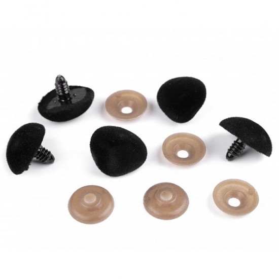 Носле за плетени играчки с велурен ефект 20x25мм Носле за плетени играчки с велурен ефект 20x25мм