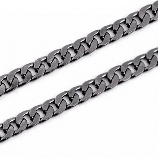 Flat handbag chain with lobster clasp - 117cm