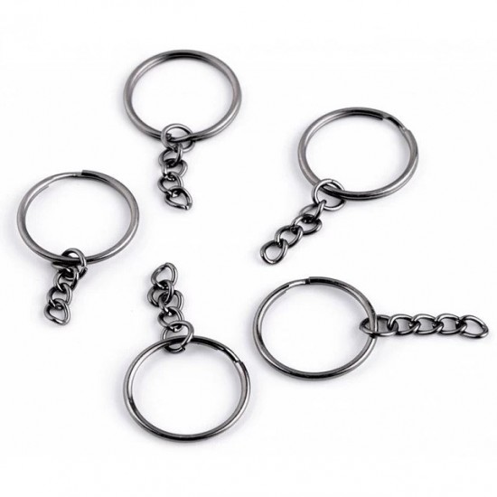 Metal keychain ring chain