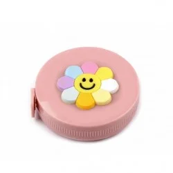 Шивашки сантиметър ролетка 150 см с 3D цвете Шивашки сантиметър ролетка 150 см с 3D цвете