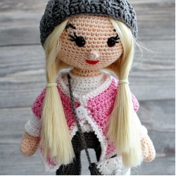 Коса за амигуруми 20см