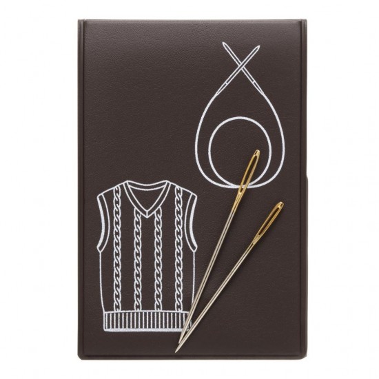 Игли за зашиване на плетиво Tulip асорти остри 4 броя в кафяв магнитен калъф