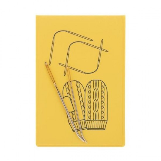 Игли за зашиване на плетиво Tulip асорти извити 4 броя в жълт магнитен калъф