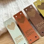 Етикет веган кожа 2х6см за пришиване