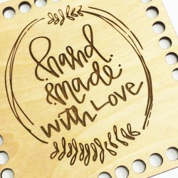 Подложка за чаша - Handmade with love Подложка за чаша - Handmade with love