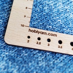 Инструмент за брой бримки и редове в 10х10 см