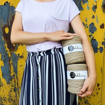 3PLY macrame rope 5mm yarn by Online yarn shop Hobiyarn