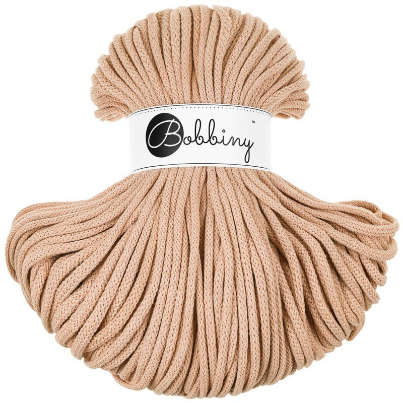 Premium 5mm braided cotton cord macrame yarn by Bobbiny. Online yarn shop  Hobiyarn.