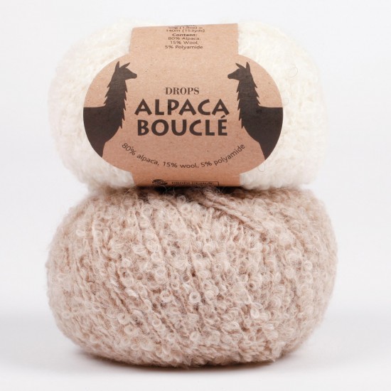 ДРОПС Алпака букле - DROPS Alpaca boucle - мека, лека и много пухкава!