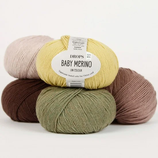 ДРОПС Бейби мерино - DROPS Baby merino - eкстра фина мериносова вълна, superwash ДРОПС Бейби мерино - DROPS Baby merino - eкстра фина мериносова вълна, superwash