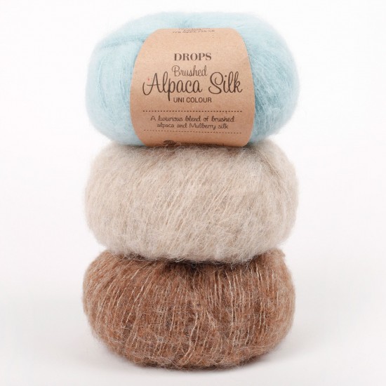 ДРОПС Сресана алпака силк - DROPS Brushed alpaca silk - луксозен микс от алпака и коприна ДРОПС Сресана алпака силк - DROPS Brushed alpaca silk - луксозен микс от алпака и коприна