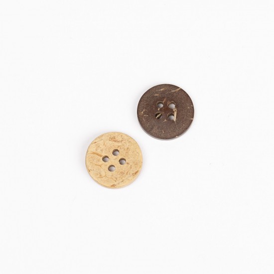 Coconut button 15mm