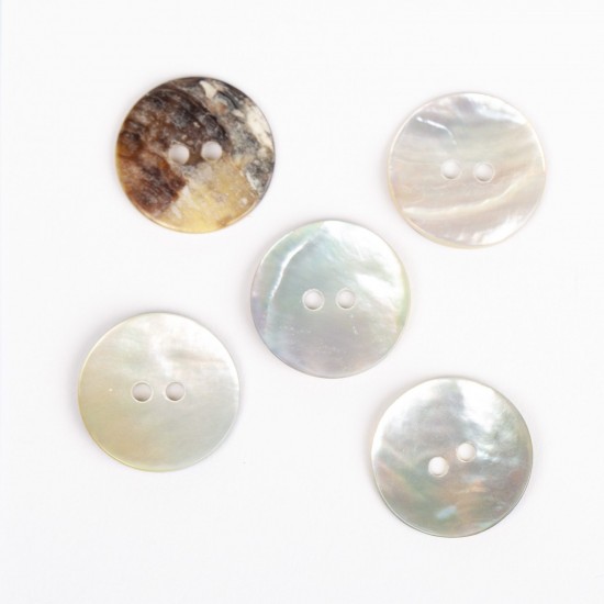 Седефено копче Drops Arched 20мм бял Седефено копче Drops Arched 20мм бял