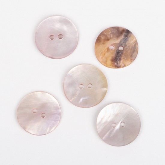 Drops button Mother of pearl 20mm blush