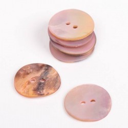 Седефено копче Drops 20мм пудра