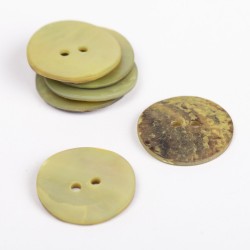Drops button Mother of pearl 20mm - green