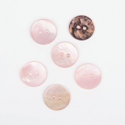 Drops button Mother of pearl 15mm blush Drops button Mother of pearl 15mm blush