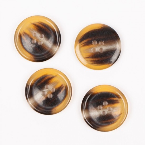 Drops button horn caramel 23mm