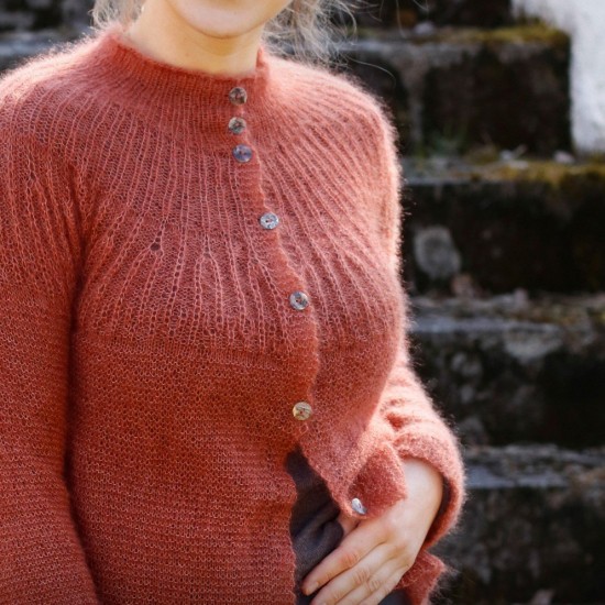 Седефено копче Drops Arched 20мм бял Седефено копче Drops Arched 20мм бял