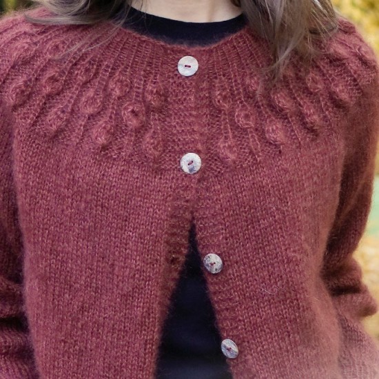 Седефено копче Drops Arched 20мм бял Седефено копче Drops Arched 20мм бял