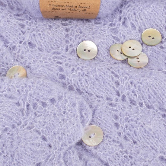 Седефено копче Drops Arched 20мм бял Седефено копче Drops Arched 20мм бял