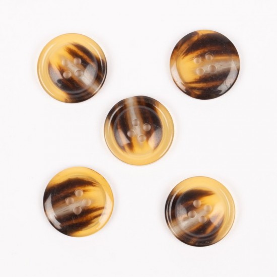 Drops button horn caramel 18mm Drops button horn caramel 18mm