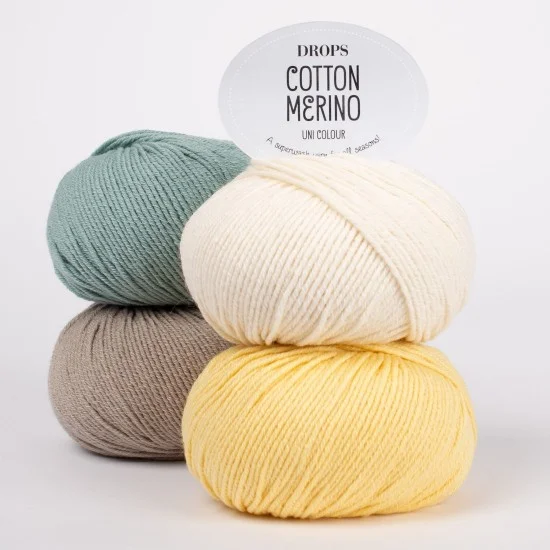 ДРОПС Котън мерино - DROPS Cotton merino - eкстра фина мериносова вълна и памук