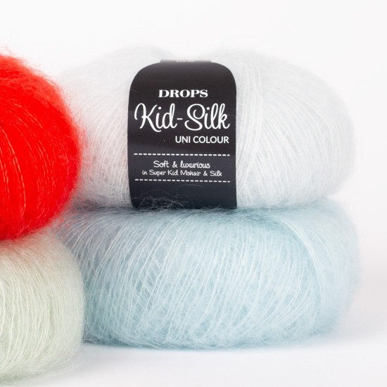 ДРОПС Кид силк - DROPS Kid Silk - луксозен микс от супер кид мохер и коприна ДРОПС Кид силк - DROPS Kid Silk - луксозен микс от супер кид мохер и коприна