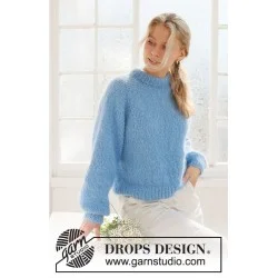Сет за плетиво: Пуловер Blueberry Cream от DROPS Design