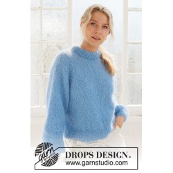 Сет за плетиво: Пуловер Blueberry Cream от DROPS Design